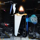 Новинка 2020, Электронная дуговая Зажигалка зажигания с USB, металлическая подарочная зажигалка с ИИ зарядкой, зажигалки для сигар