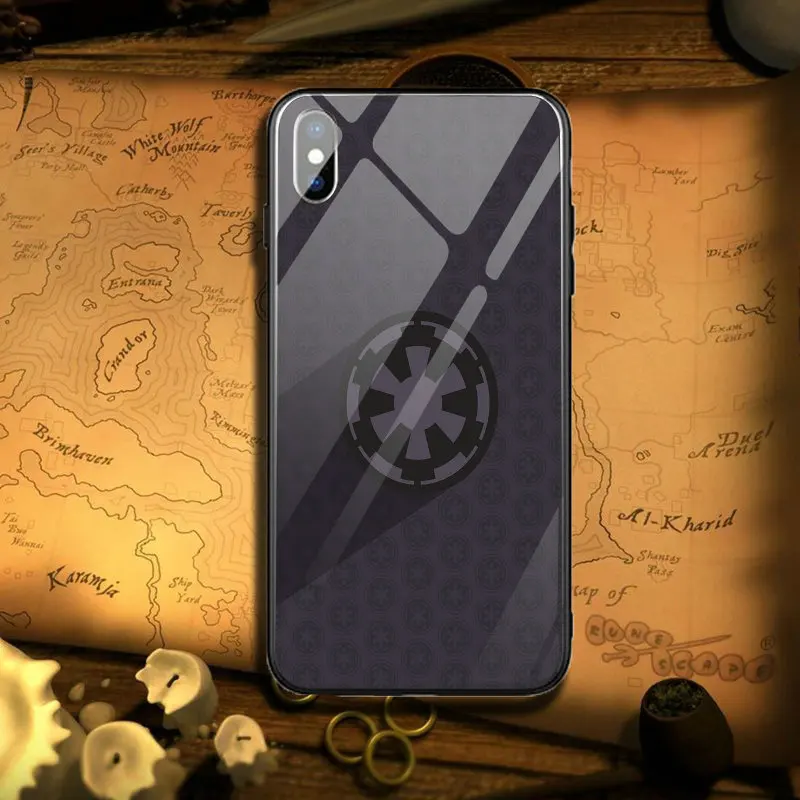 Чехол для телефона из закаленного стекла iPhone 5 5S SE X XR XS Max 6 6S 6Plus Plus 7 7Plus 8 8Plus