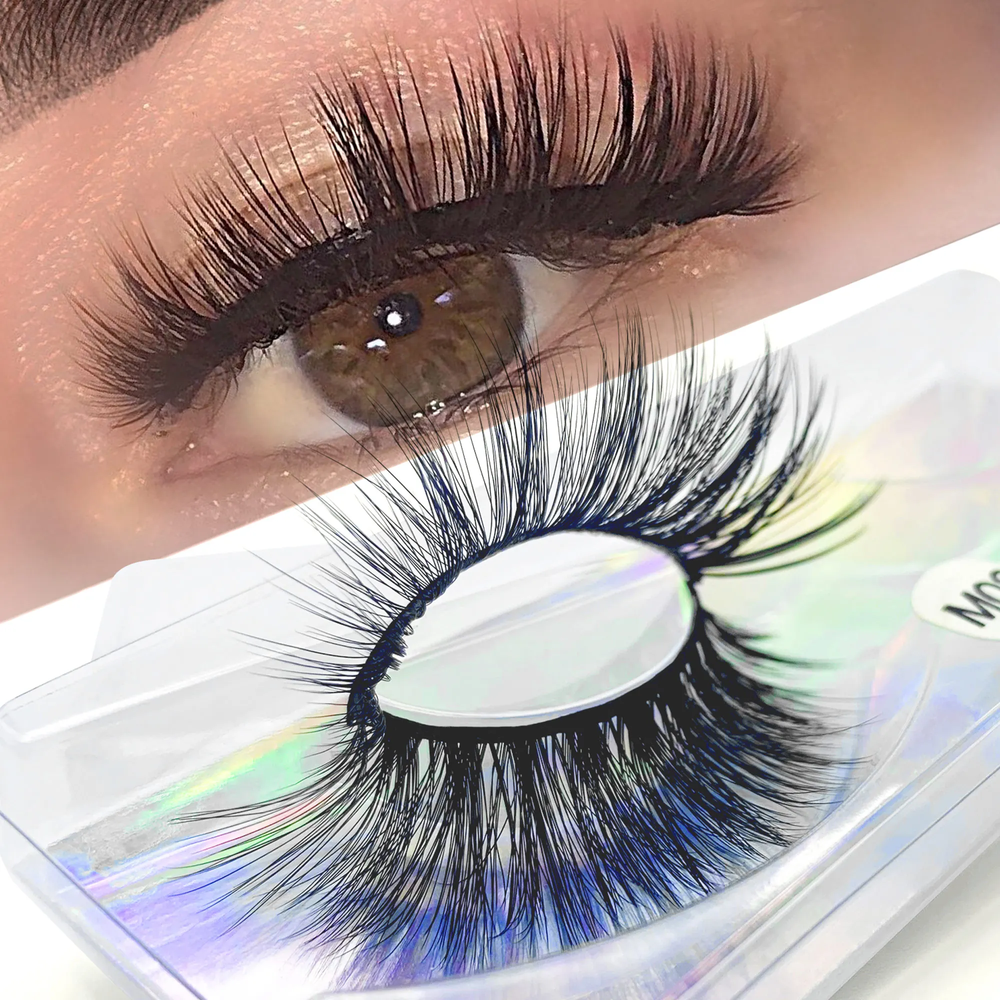 1 пара натуральных ресниц драматические пушистые ресницы ручной работы из