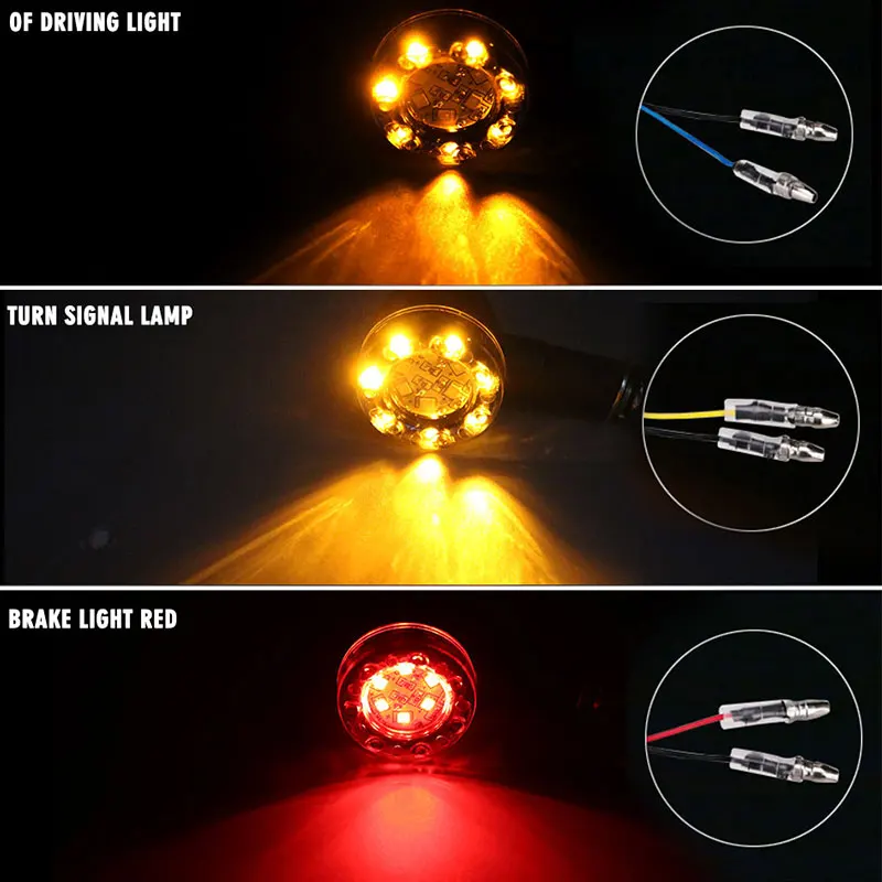 4 шт. Универсальный светодиодный сигнальный фонарь для мотоцикла honda cb650f suzuki ltz 400