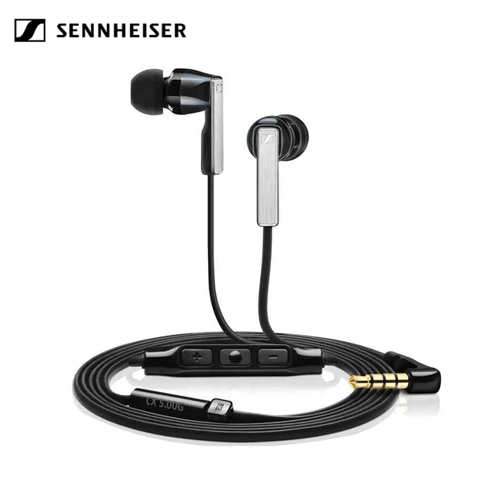 Sennheiser CX5.00i/G In Ear Earphones 3.5mm Stereo Dynamic Headset Sport Earbuds High Performance with Mic for IPhone Androd enlarge