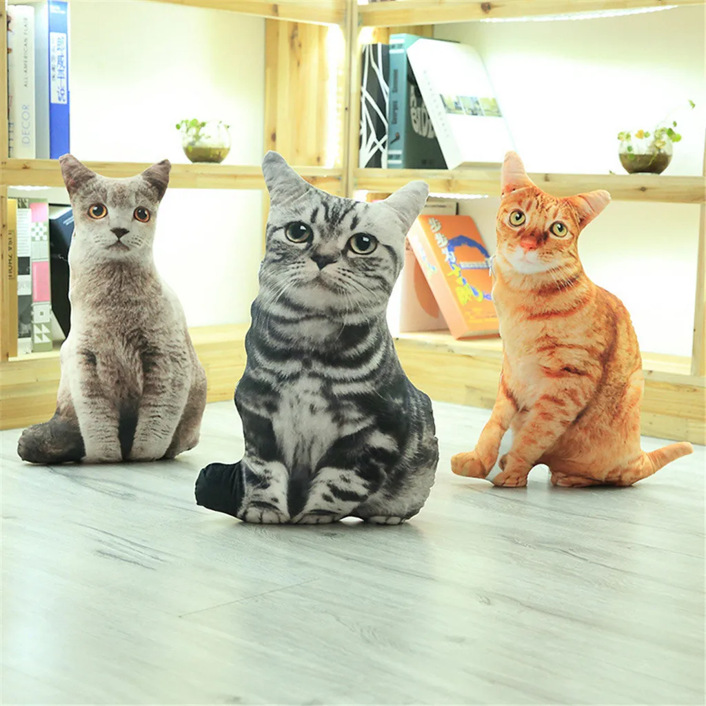 Kawaii Моделирование Плюшевые кошачьи подушки мягкие куклы игрушки мультфильм
