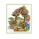 Набор для вышивки крестиком JoySunday с изображением ворот страны чудес 11CT14CT, Набор для вышивки иглой и ниткой, декоративная картина для домашнего пейзажа