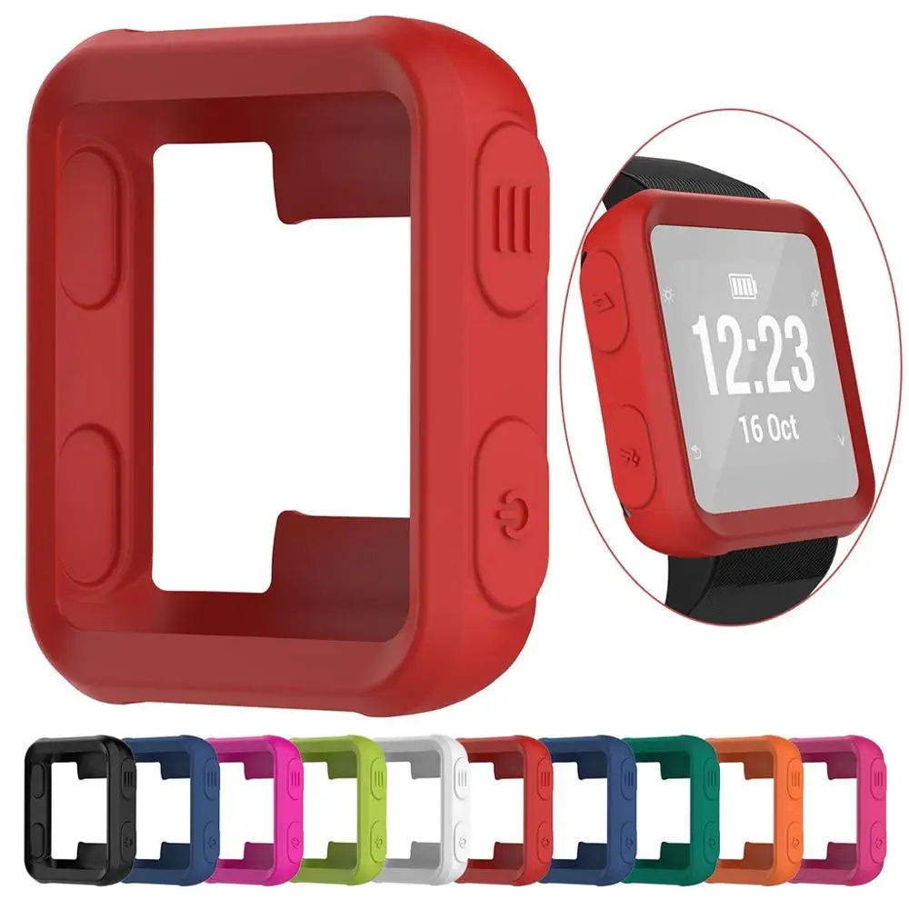 Для Garmin Forerunner 35 мягкий полный чехол защитная оболочка силиконовая рамка защитные Смарт-часы долговечные аксессуары#814
