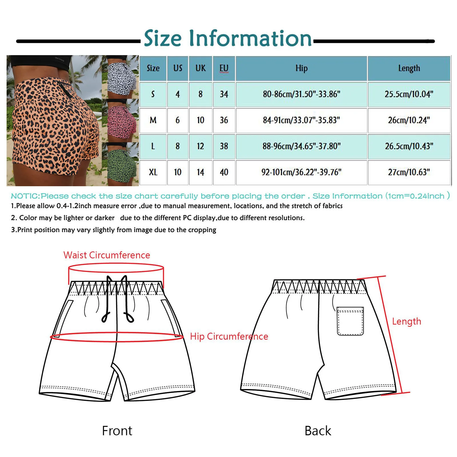 

25# Push Up Stretch Leggings Women Casual Leopard Print Breathability Mid Waist Sexy Slim Sports Shorts Pants Women Clothing
