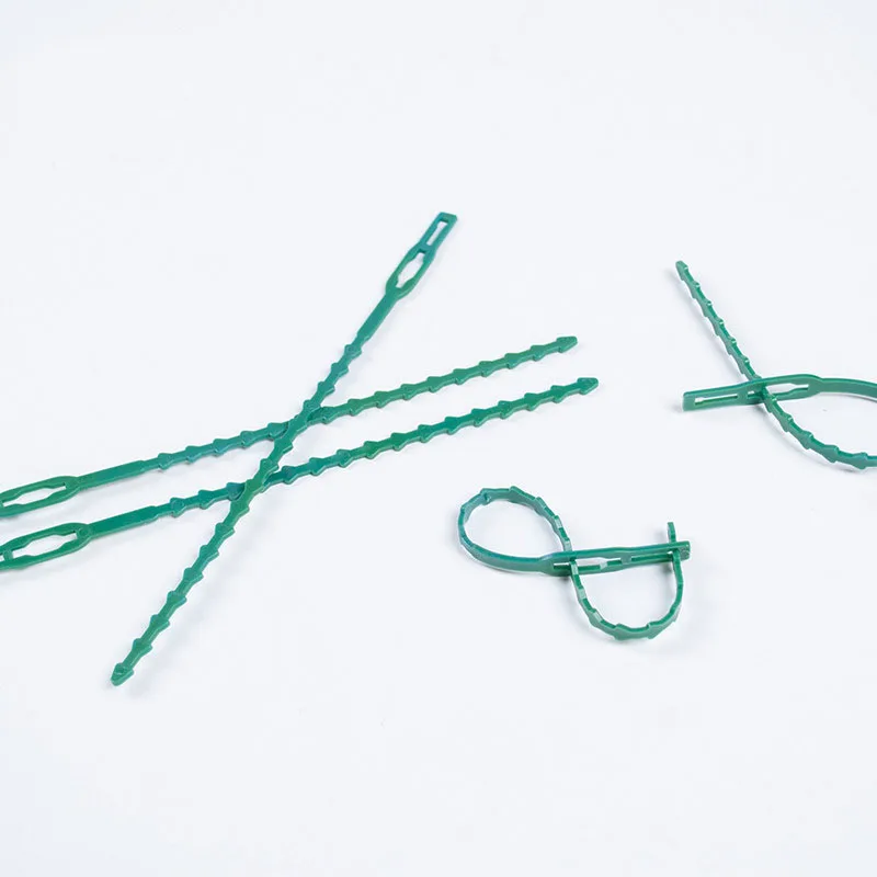 

30/50/100Pcs Reusable Garden Cable Ties Plant Support Shrubs Fastener Tree Locking Nylon Adjustable Plastic Cable Ties Tools