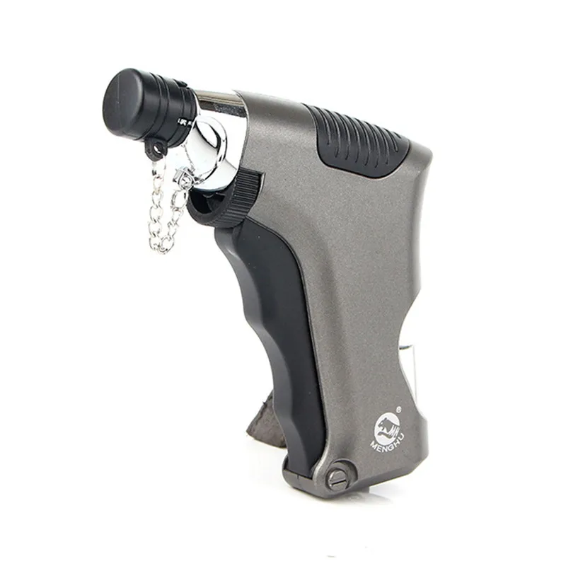 Бутановая струйная зажигалка фонарь ная турбо-зажигалка для сигар металлическая