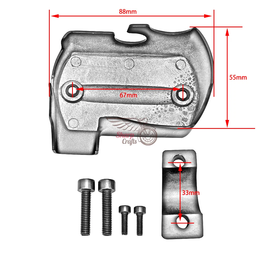 Крышка Резервуара переднего тормозного цилиндра мотоцикла для Yamaha Dragstar V Star DS400 650