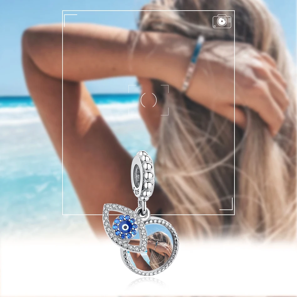 Настоящее Стерлинговое Серебро 925 пробы персонализированные фото Висячие