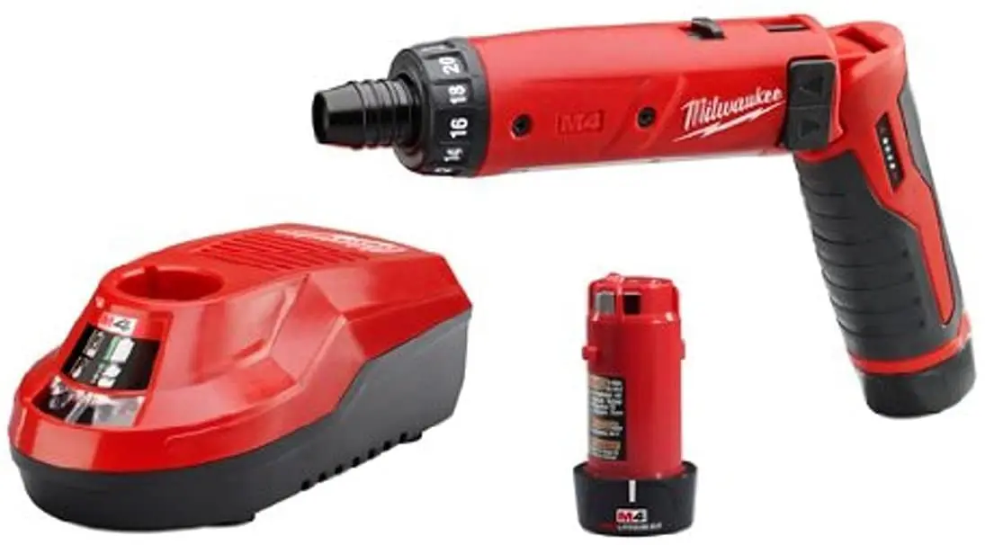 

Milwaukee 210122 M4 1/4 Hex Screwdriver Kit W/2 Bat metal sign