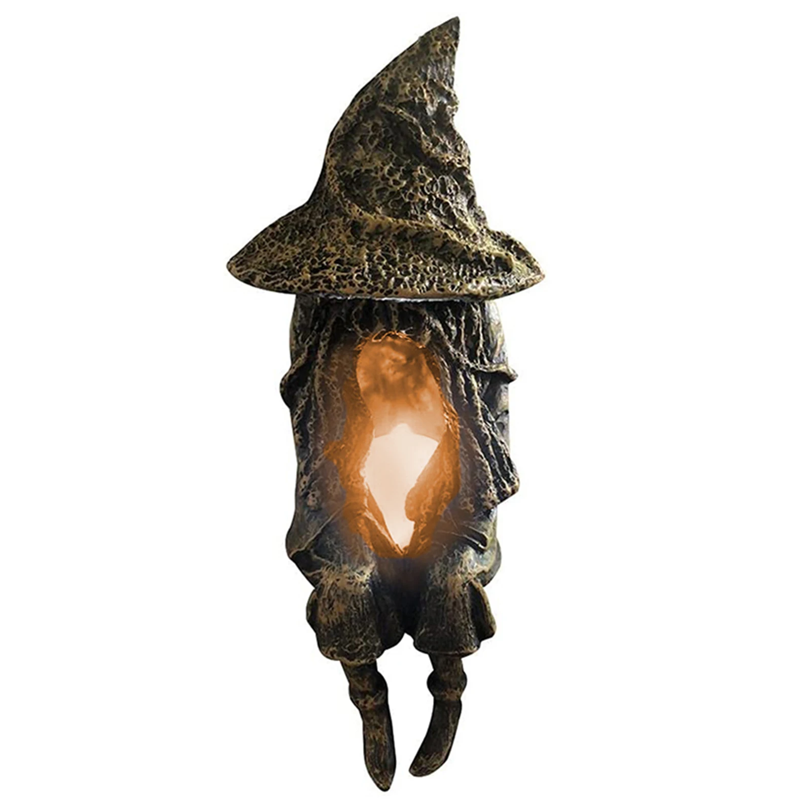 Светодиодная лампа статуя ведьмы Гуль садовый светильник таинственный сидячий