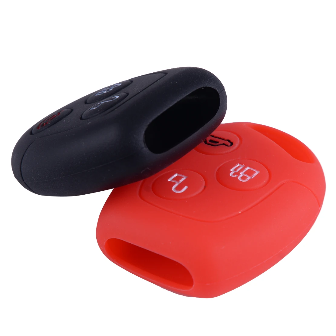 

CITALL 3 Button Silicone Car Remote Key Cover Case Shell Fob Fit For Ford Focus Galaxy Mondeo Transit Connect Cougar Puma Fiesta