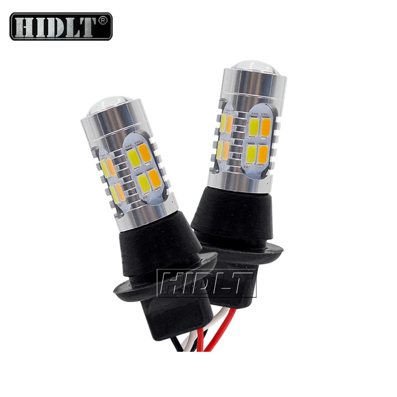 Автомобильная светодиодная лампа поворота HIDLT 1 комплект T20 7440 W21W 1156 Ba15s BAU15S