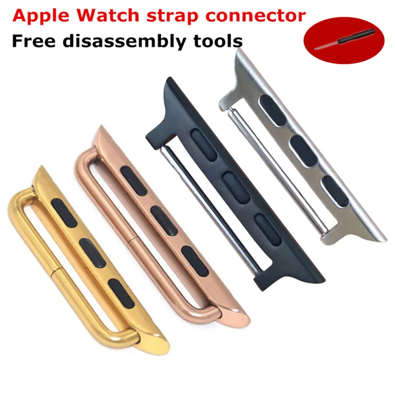 Бесшовный металлический алюминиевый разъем адаптер для apple Watch band 4 (iwatch 5) 44 мм 40