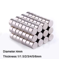 1050pcs 4mm diameter round neodymium magnets 11 523456mm thick rare earth strong crafts permanent magnet n35