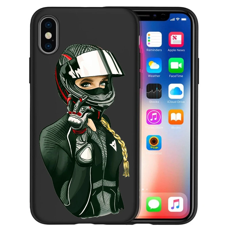 Модная кожаная сумка для девушек черный чехол телефона Racer Box iPhone 11 Pro Max XS XR X 8 7 6S Plus