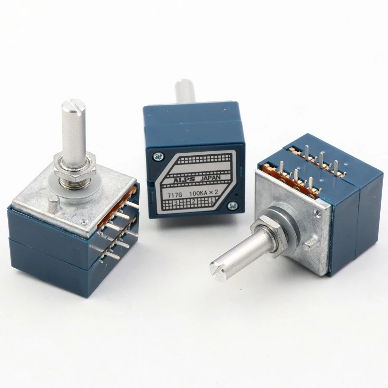 Стерео 10KA 20KA 50KA 100K 250K Япония ALPS RK27 потенциометр громкости журнал горшок