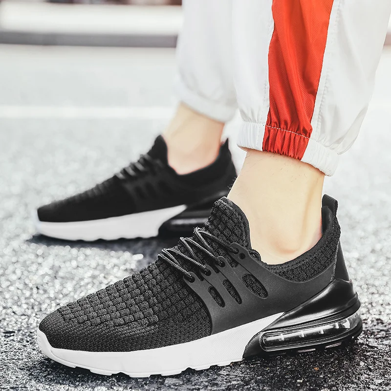 Мужские кроссовки новые модные мужские с воздушной подушкой дышащие на шнуровке