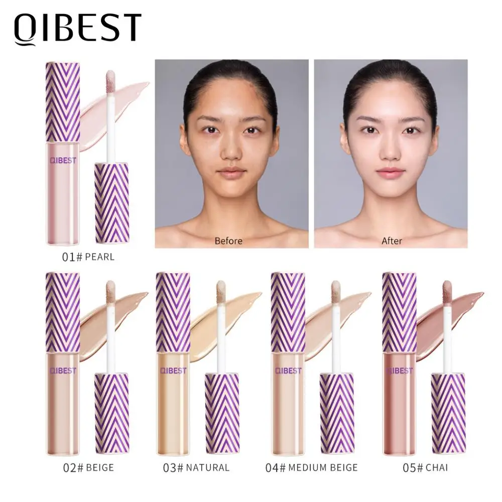 Консилер Для Лица QIBEST крем полное покрытие основа для макияжа макияж глаз темных