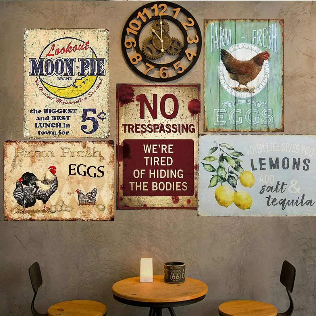 

When Life Gives You Lemons Add Salt & Tequila Tin Signs 12 x 8Inch