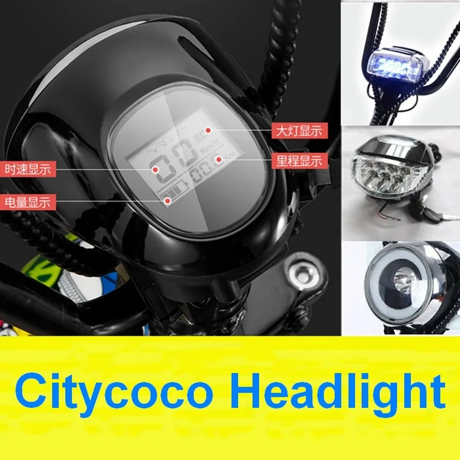 Светодиодный головной светильник CItycoco жидкокристаллический инструмент с Bluetooth 60