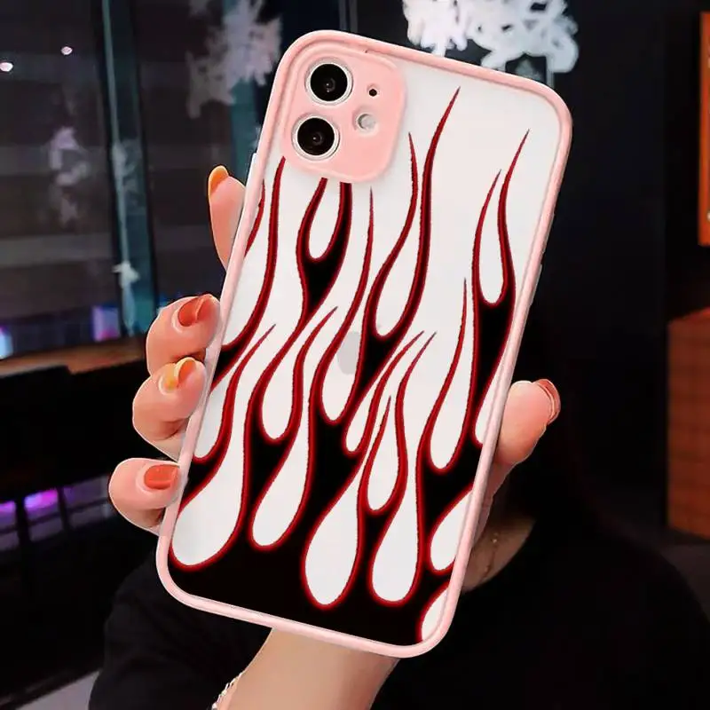 

Fire Phone Cases Matte Transparent For iPhone 12 Mini 11 Pro XR XS Max 7 8 Plus
