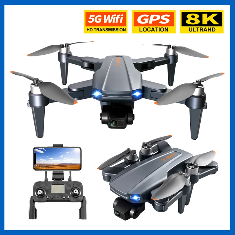 

Трехосевой карданный Дрон PJC RG106 8K HD камера складной 4K аэрофотография бесщеточный двигатель четырехосевой самолет GPS возврат