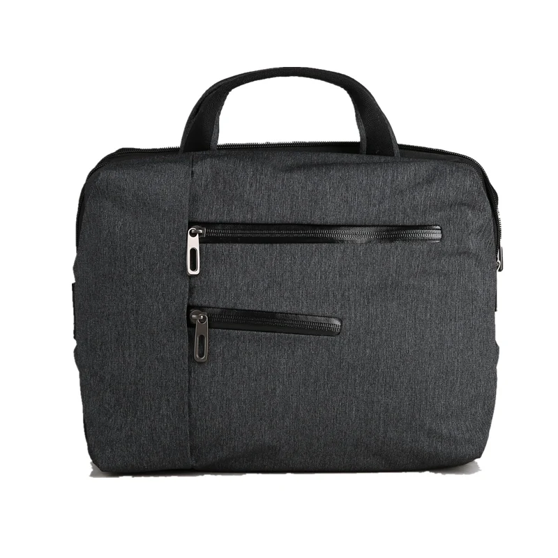 Black Grey CAI, деловой мужской портфель, джентльмен, водонепроницаемая офисная сумка, для ноутбука, через плечо, слинг, модные сумки, повседневные, подарок для мужчины - Цвет: Black Grey