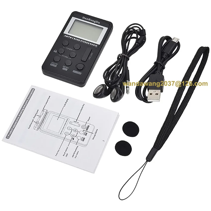 Карманное маленькое радио персональное портативное цифровое AM FM Транзисторные