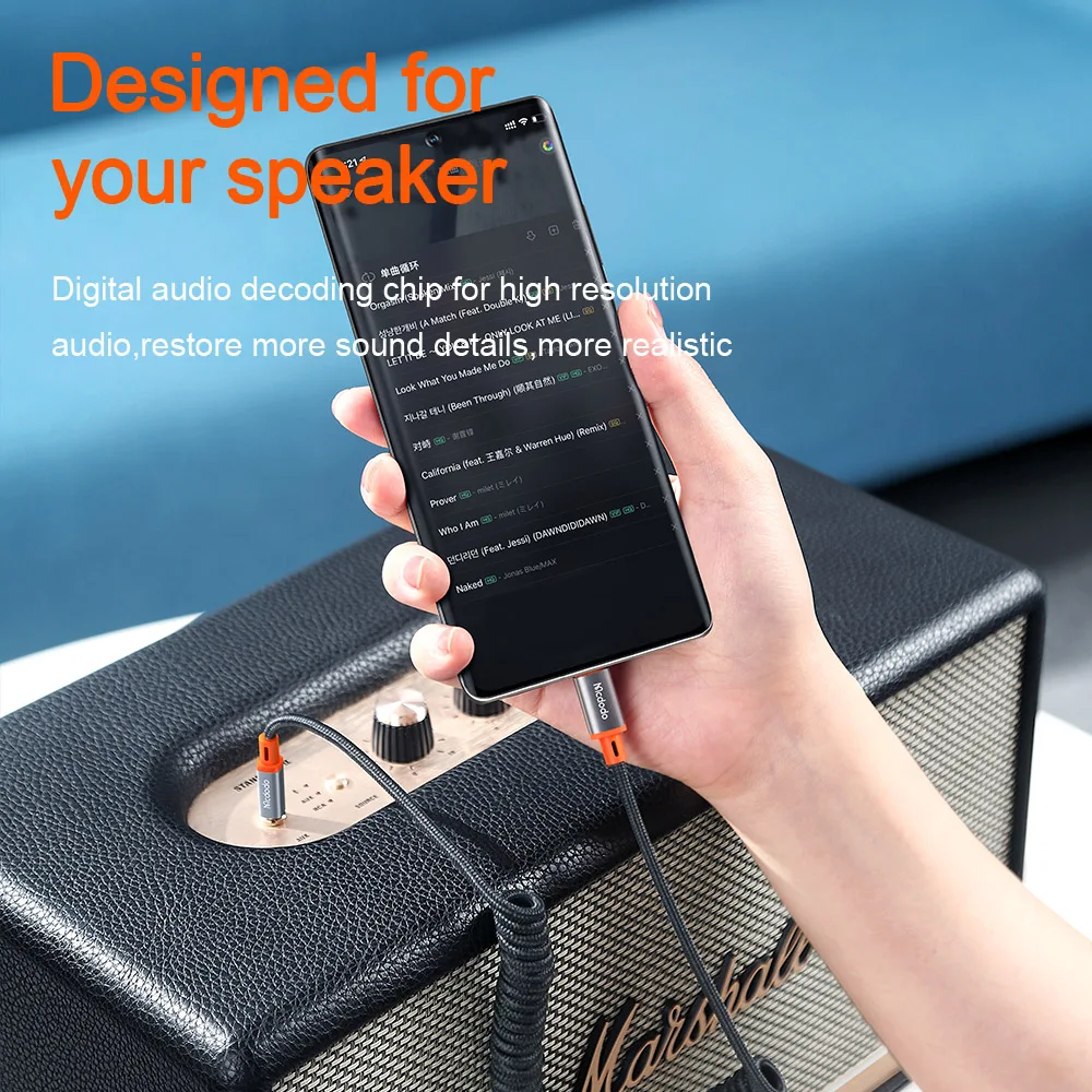 Переходник Mcdodo для аудиокабеля с Type c на DC 3 5 мм | Электроника