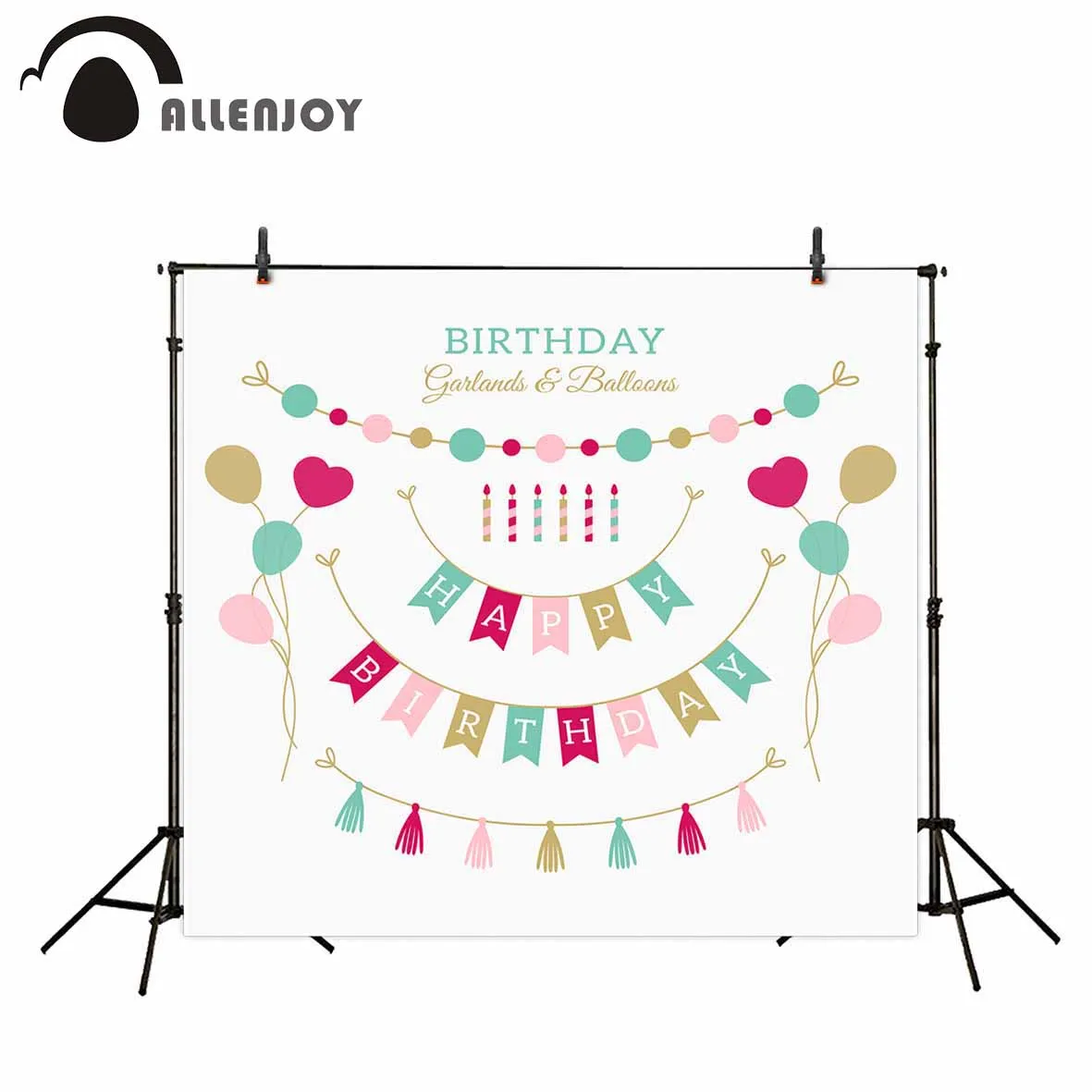 Фон для фотосъемки Allenjoy с изображением цветных флагов шахматных героев