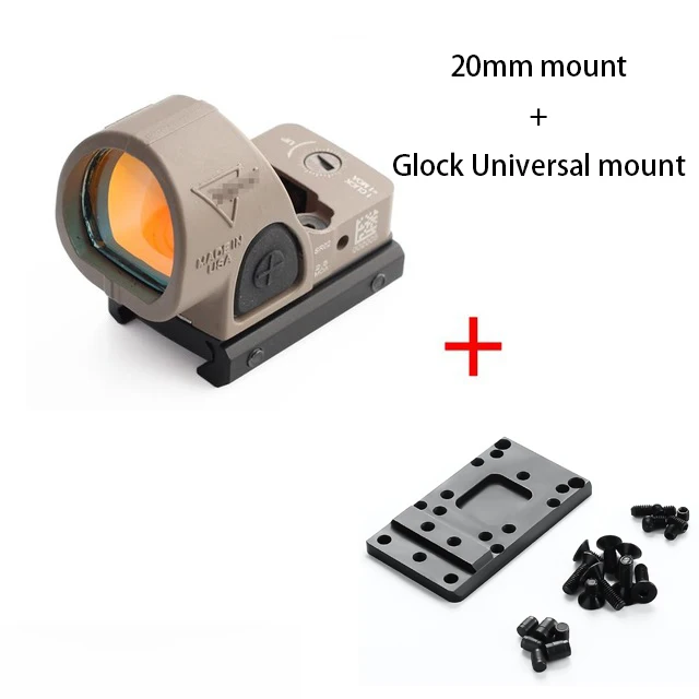 Magorui Mini RMR SRO Red Dot Scope Collimator Glock Reflex Sight fit 20 мм Rail & Mount для страйкбола/охотничьей