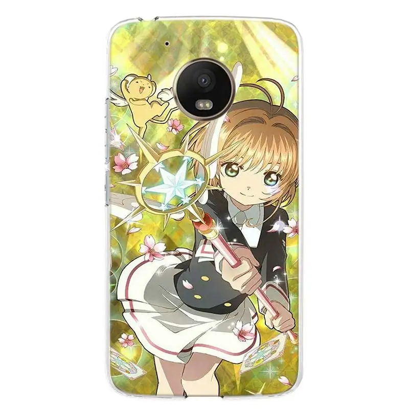 card captor sakura anime cover phone case for motorola moto g8 g7 g6 g5 g9 e6 e5 plus play power one action fusion macro eu free global shipping