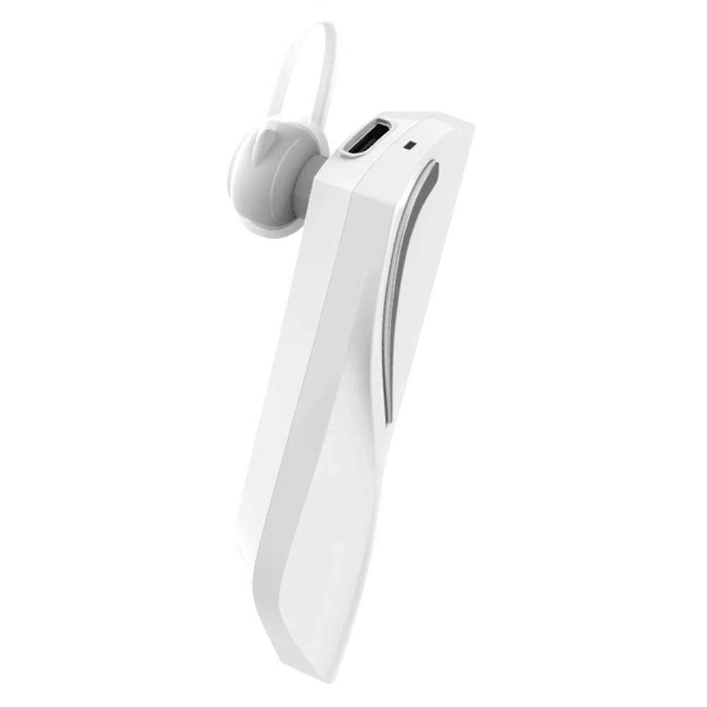 Белый Bluetooth наушники умный голосовой переводчик 28 языков беспроводной легкий легко носить Интеллектуальный мини учится в помещении мгновенный - Цвет: Белый