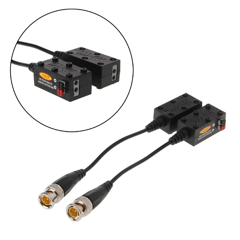 1 пара пассивный UTP видеопередатчик для HDCVI HDTVI AHD CVBS камеры Gb 5v Poe сплиттер 5 2 CCTV 1920p |