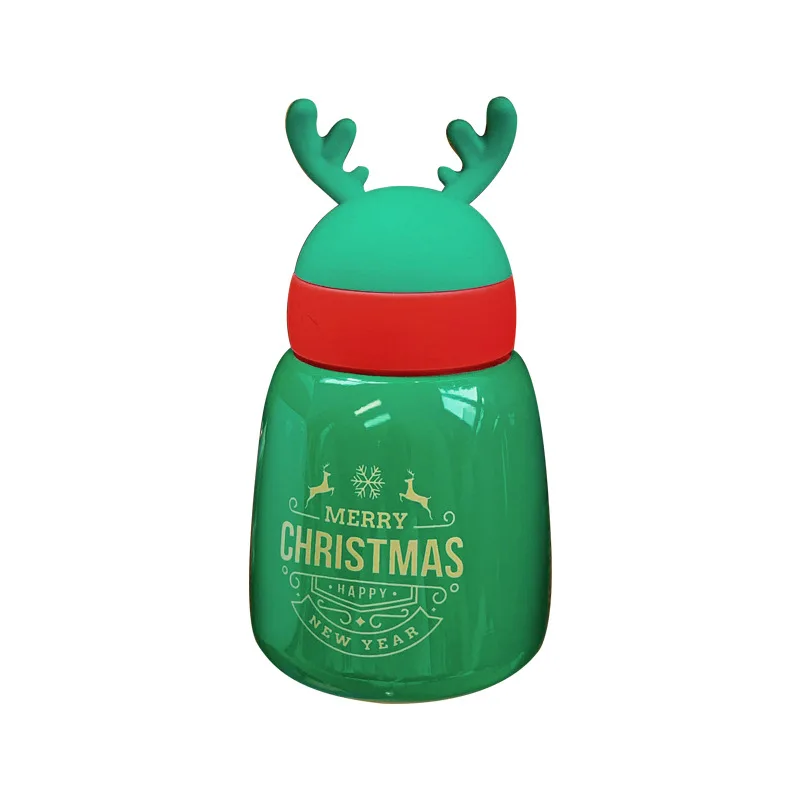 

Christmas elk thermos cup for men and women cute students portable mini cup lovers cup net red sun L8053