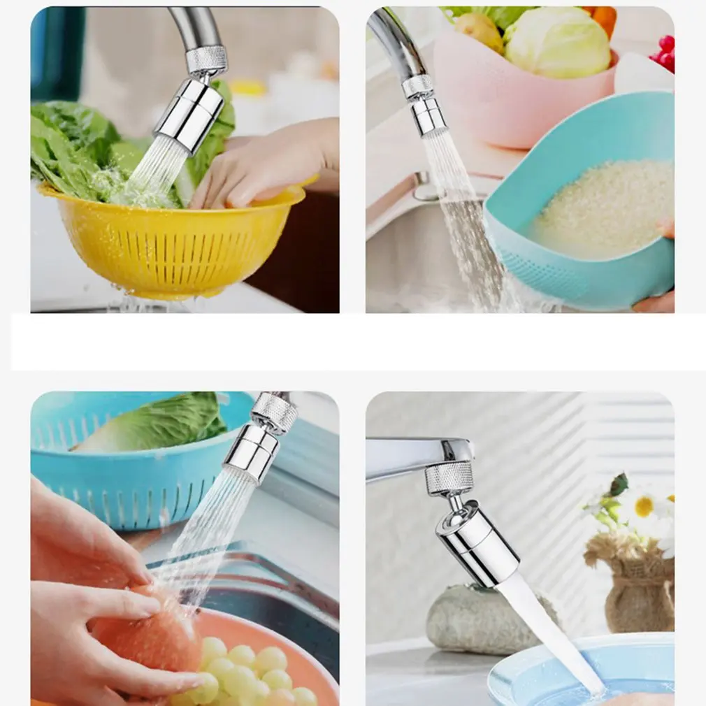 

720 Degrees Universal Splash Filter Faucet Spray Sliver Head Anti Splash Filter Faucet Tap Water Saving Nozzle Sprayer
