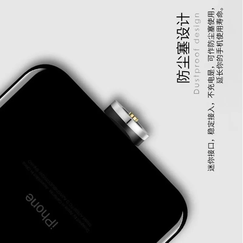 Магнитный кабель Bozhu 3A Micro USB Type C магнитное зарядное устройство со светодиодной
