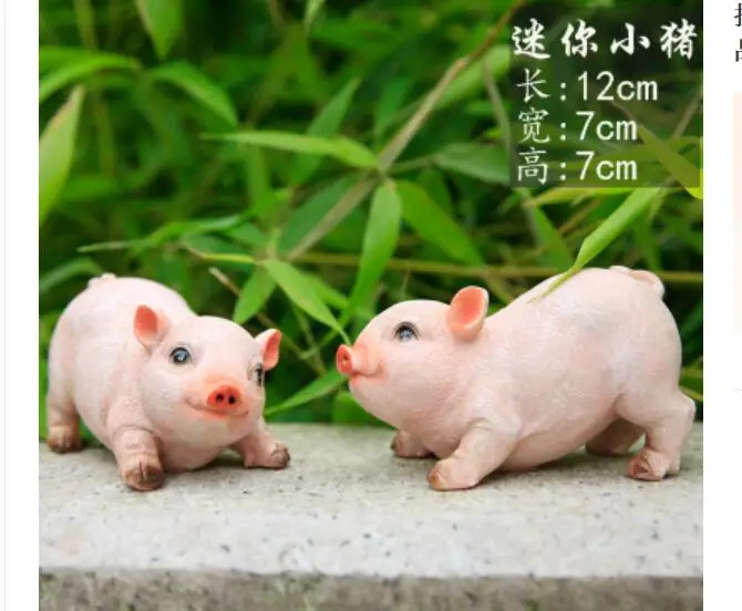Прекрасная эмуляция поросят и свиней Маленькая свинья украшение двора парка