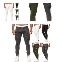 sweatpants casual 4 colors pockets men leisure long cargo pants for outdoor skinny pants skinny pants