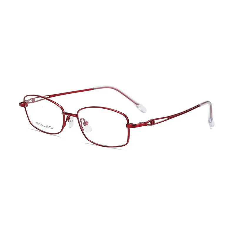 

Half Rim Metal Frame Glasses Female Fashional Business Style Myopia Spectacles