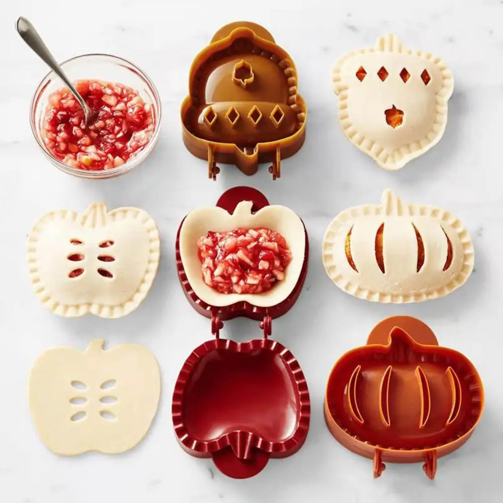 

Dessert Mold Clear Pattern Wide Application Plastic Pumpkin Apples Filbert Shape Pie Mold Kitchen Supplies