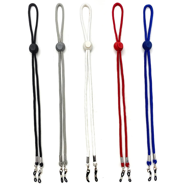 

Non-slip Color Nylon Reading Glasses Lanyard Mask Lanyard Dual-use Adjustable Sunglasses Lanyard Comfortable cadena para gafas
