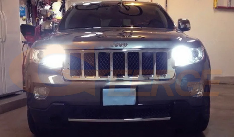 Для Jeep Grand Cherokee 2011 2012 2013 2014 2015 HID головной светильник ультра яркий белый отражатель 3157 светодиодные лампы Дневной ходовой светильник (art.: 3920b2dabb710) - 3920b2dabb710