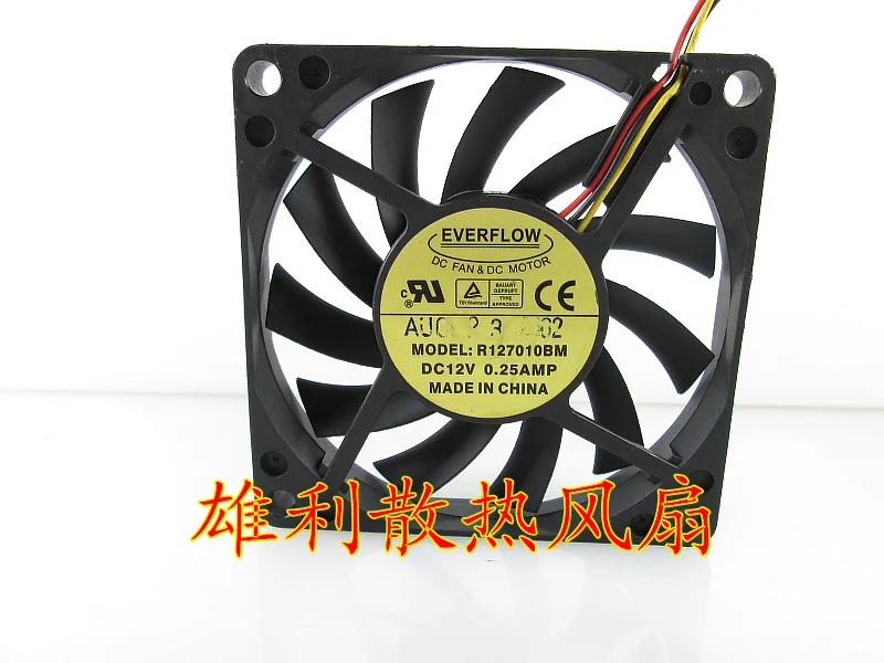 

Новый R127010BM 12V 0.25A 7 см 7010 3 провода защиты электродвигателя Вентилятор охлаждения