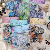 40 pcs bag butterfly dragonfly specimen style decorative stickers diy book album decoration