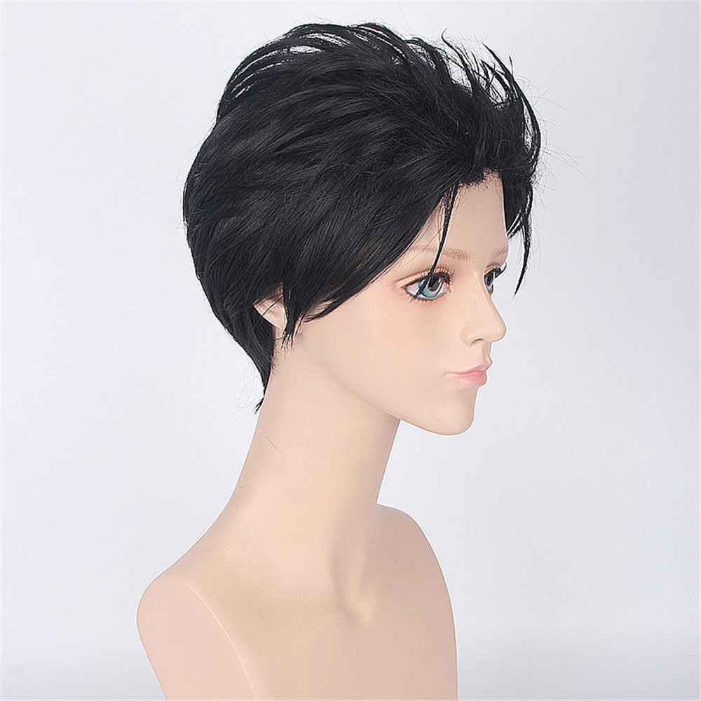 Парик черно серый для Subaru Жизнь в другом мире от нуля аниме косплея унисекс на