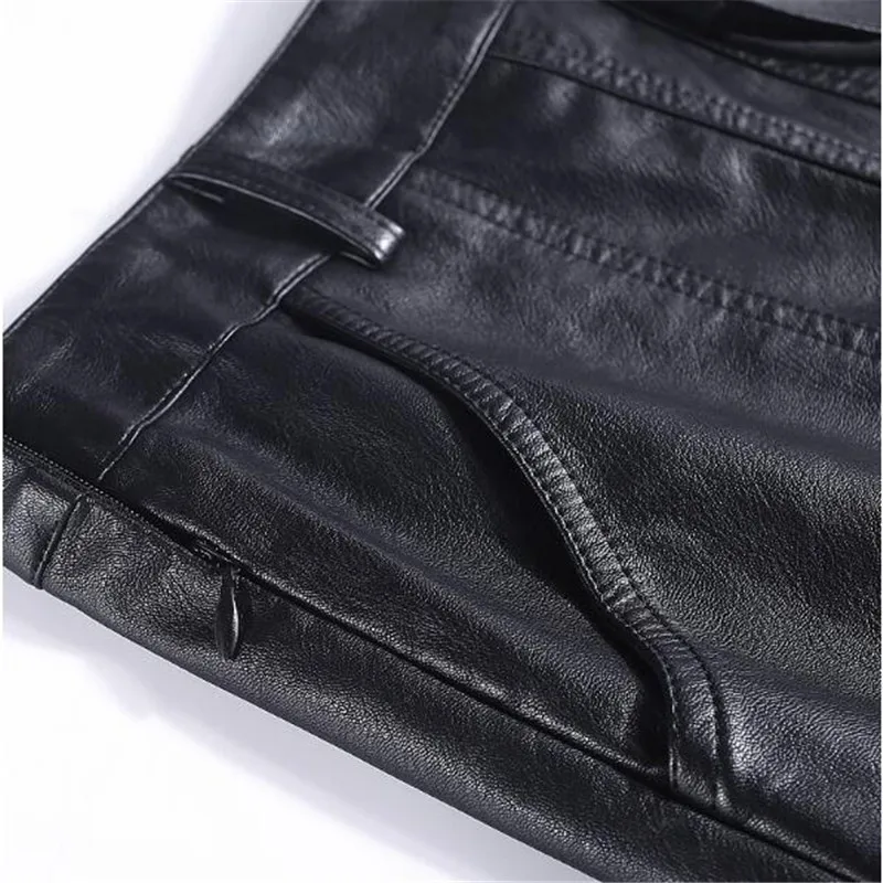 High Quality PU Leather Skirt Women 2019 Autumn Winter New Waist Fashion Skirts OL Office Lady One Step | Женская одежда