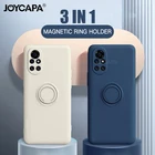 Мягкий силиконовый чехол для Xiaomi 11 X3 NFC Redmi Note 9 8 7 Pro 9S 9A K30 Mi 10T CC9 Pro SE 10 Lite, с магнитным кольцом-держателем