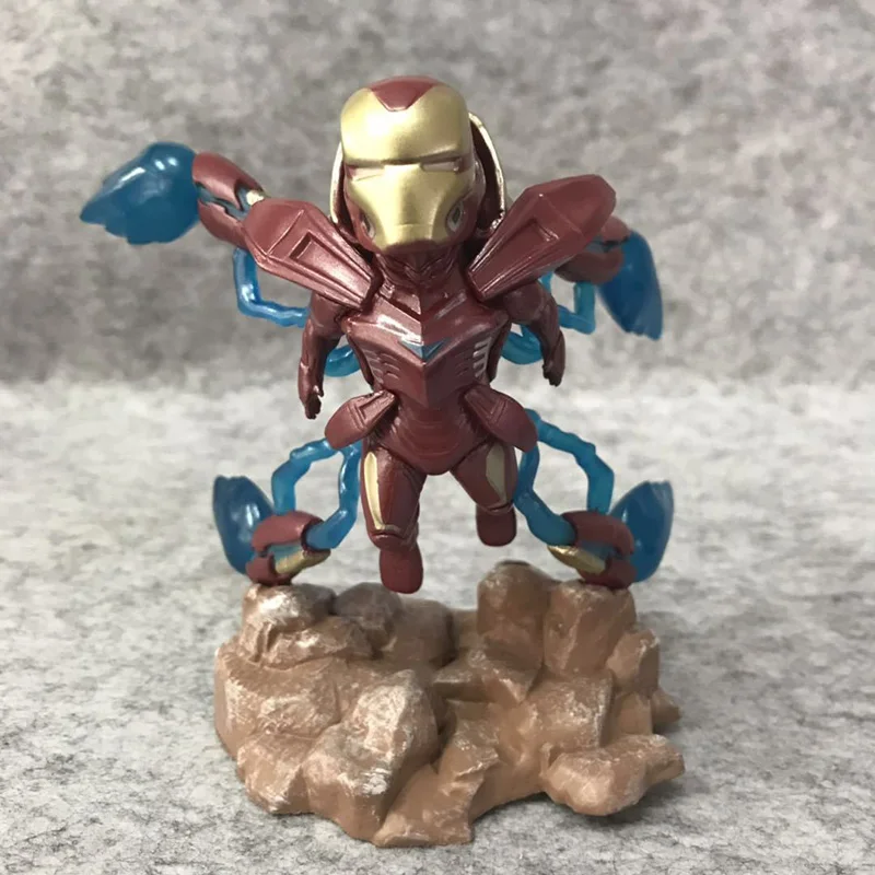 

7.5-12cm Marvel Avengers: Infinity War Action Figure Q Version Collection Thanos Doctor Strange Spider Man Iron Man Model Toys